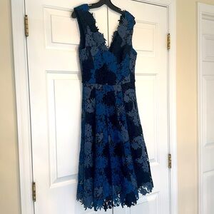 Vera Wang lace cutout dress